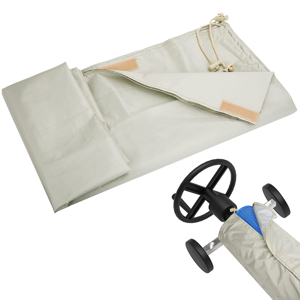 codree Swimming Pool Solar Reel Protective Cover, Waterproof Pool Reel Cover Solar Blanket Cover for Pools up to 18 Feet Wide