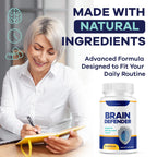 (5 Pack) Brain Defender - Official Brain Defender Supplement Advanced Pills, Natural Brain and Memory Support, Brain Defender Health & Wellness Multivitamin, 300 Capsules for 5 Months