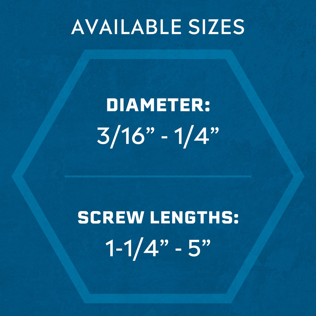 Tapcon 3/16 x 2-1/4 Inch Blue Climaseal® Star Head Concrete Anchors, 225 PCS, Corrosion Resistant Coating, Heavy-Duty Concrete and Masonry Screws, Superior Holding Strength, Drill & T-25 Bit Included
