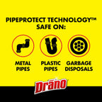 Drano Max Gel Drain Clog Remover & Cleaner, Commercial Line, 42 oz 2-Pack