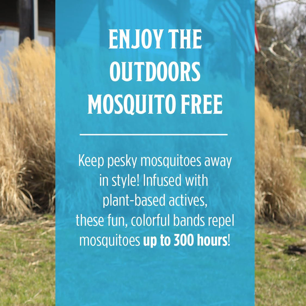 Grandpa Gus's Mosquito Repellent Bracelets - Wearable Bug Repellent Bands for Kids and Adults, DEET-Free, Plant-Based Essential Oils, Up to 300 Hours, Outdoor Activities, Camping and Hiking, 24 Pack