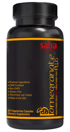 Saba Pomegranate Plus™ | Premium Longevity Support with AstaReal® Astaxanthin & Pomegranate Extract | Advanced Antioxidant Support for Healthy Aging, Cellular Protection & Daily Vitality | 60 Capsules