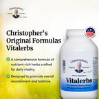 Christopher's Original Formulas Vitalerbs, Nutrient-Rich Herbal Supplement, 180 Veg Caps