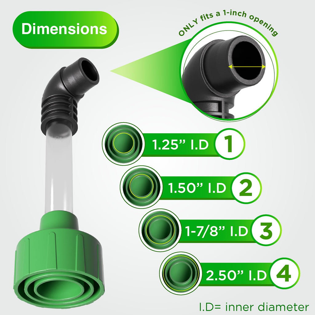 EZVAC - AC Drain Line Cleaner Adapter Evacuates & Unclog AC Drain Line - HVAC to PVC AC Drain Line Cleaner Tool - Universal Fit AC Drain Line Unclogger - AC Drain Line Cleaning Tool - Clear Visibility