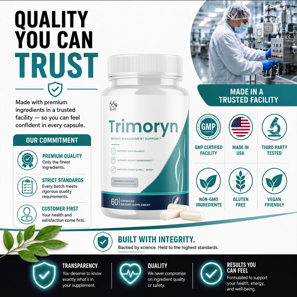 (5 Pack) Trimoryn Capsules, Official Trimoryn Pills with All Natural Ingredients, Advanced Trimorin Wellness Support Supplement, Max Strength Healthy Lifestyle Vitamins for Women & Men (300 Capsules)
