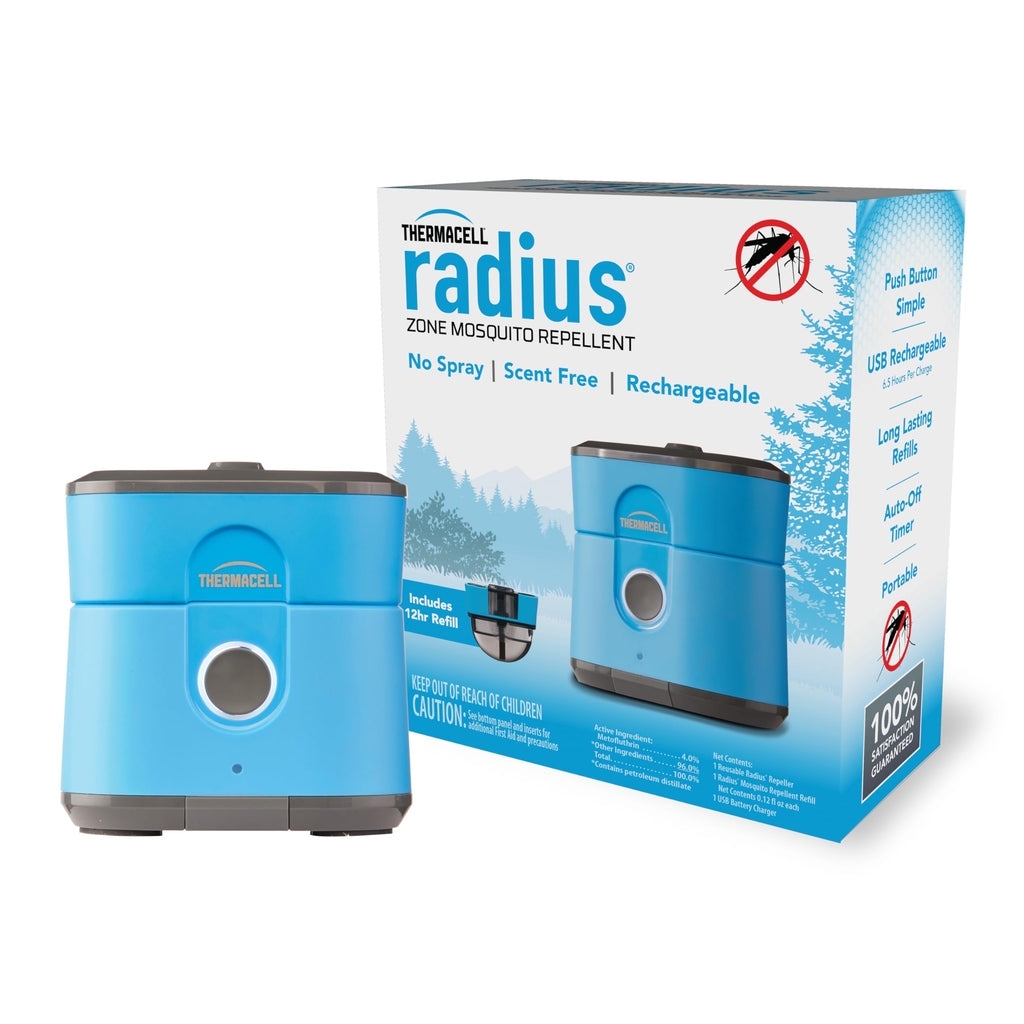 Thermacell Mosquito Repellent Radius Zone, Gen 2.0, Rechargeable; Includes 12-Hour Mosquito Repellent Refill; No Candle or Flame, Easy to Use & Long Lasting; Bug Spray Alternative