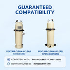 Swimara Pool Filter Cartridge Replacement for Pentair Clean & Clear and Posi-Clear RP Series, 5oz Trilobal Heavy-Duty Fabric, 150 Sq. Ft., CC150 PAP150