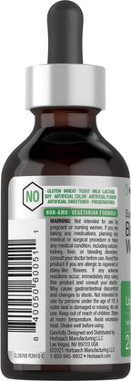 Horbäach Black Walnut Hull Wormwood Extract Tincture | 2 fl oz | Alcohol Free Liquid | Vegetarian, Non-GMO & Gluten Free Supplement