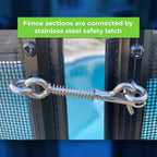 Pool Fence DIY by Life Saver Fencing Section Kit, 4 x 12-Feet, Black