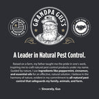 Grandpa Gus's Rodent Repellent Spray - Peppermint Oil and Cinnamon Oil Spray for Rodents & Mice - Plant-Based Mouse Deterrent for Cars, RVs, Garages & Indoor Spaces - Non-Staining Formula - 128 oz
