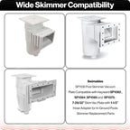 Swimables SP1106 Pool Skimmer Vacuum Plate Compatible with Hayward SP1082 SP1084 SP1085 SP1075-7-29/32” Skim Vac Plate with 1-1/2” Hose Adapter for In-Ground Pools Skimmer Replacement Parts
