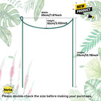 WooWellGoGoGo Snake Plant Support Stake - Half Round Peony Stake and Support, Heavy Duty Hydrangea Support Cage, Half Moon Houseplant Support Ring for Potted Indoor Plants (4 Pack, 14x8Inch)