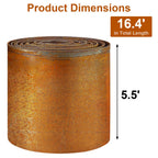 Meyoppm 32.8ft Cor-Ten Steel Landscape Edging, 5.5" H Garden Edging Border