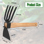 Hoe Garden Tool, Japanese Weeding Hoe - Hoe Cultivator 2 in 1 Hand Garden Tools for Gardening Planting