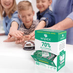 Wipex 70% Isopropyl Alcohol Wipes Individually Wrapped Sachets, Large Electronic wipes in Dispensing Box, Alcohol Prep Wipes, Screen Wipes & Tech Wipes for Sanitizing 100 Count (Pack of 2)
