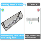 Kaiferty Over The Door Hooks Organizer, Coat Rack Over The Door Storage Hanger Towel Rack, Back of Door Storage Organizer for Bathroom,Bedroom,Kitchen,Office (Black, 2-Tier)