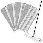 Yicotira 4+4 Pack Mop Replacement Pads Compatible with JOYMOOP Flat Mop or Mop Bucket Set - Microfiber Flat Mop Pads for All 13" X 4.9" Squeeze Flat Floor Mop - Washable Mop Head Replacement