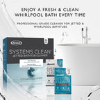 Jacuzzi Systems Cleaner – 2-Step Jetted Bathtub Cleaning Solution, 5-Pack Per Step – Effective Bathtub Cleaner for Jets, Deep Cleaning Formula for a Clean and Clear Jetted Bath Experience