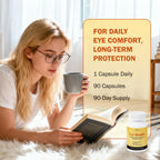 Besgiful Eye Supplement for Vitreous Health, Promotes Clear Vision, Improves Eye Strain & Dryness, Reduces Squiggly Lines, Eye Degeneration, Clear Eye Support, 90 Vegan Capsules