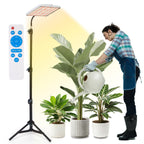 Plant Grow Light indoor,264 LEDs Full Spectrum Plant Light with Adjustable Tripod Stand with Remote Control and Auto On/Off Timer Function,Grow Lamp for Indoor Plants Greenhouse Veg Bloom Hydroponic
