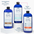 CANDECraftCo CANDE Mop Soap - Highly Scented Mop Soap, Luxury Floor Cleaner, Premium Fragranced Floor, Streak-Free Shine, 32 oz (Teakwood & Mahogany)