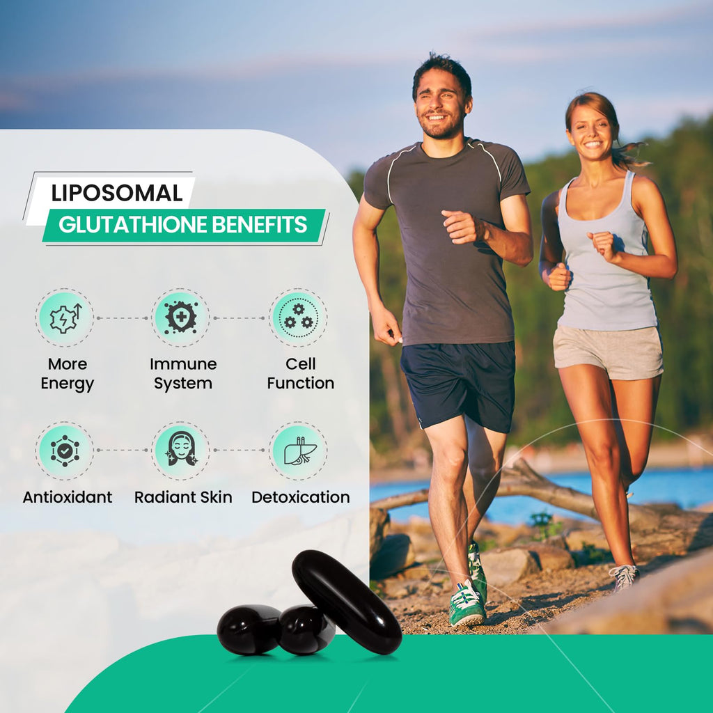 inGreens 2800 MG Liposomal Glutathione Supplement, Detoxifying & Immune, Aging Defense, Energy, Glutathione Unique Formulation Reduced