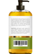 Arnica Sore Muscle Massage Oil – 100% Pure & Natural - Massage Therapy for Muscles & Joints – Body Oil Infused with Arnica Extract, Lavender, Peppermint & Chamomile Oils – 8 FL OZ