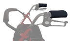 Crutcheze Rollator Walker Handle Wrap Cushions – Secure Fit Hook & Loop Closure for Wide or Winged Ergonomic Handles – 3/8” Padded Grip Covers – Washable – Designed in USA