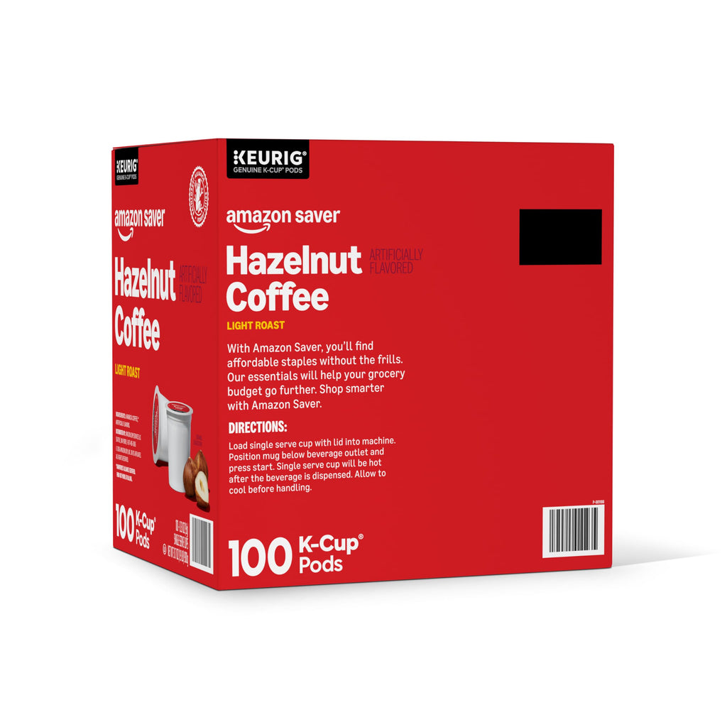 Amazon Saver Hazelnut Light Roast Coffee Pods 100 ct
