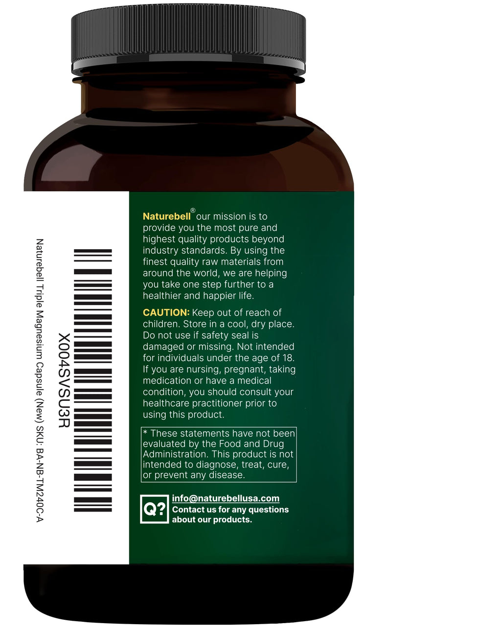 Magnesium Complex 1,000mg, 240 Capsules | Triple Magnesium Complex with Glycinate, Citrate, & Malate | Chelated & Purified for Better Absorption | Filler Free, Non-GMO