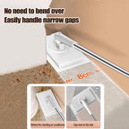 Snap Grip Mini Mop,Convenient Cloth Changing Mini Mop,Retractable Gap Dust Cleaner Flat Mops with Locking Head &Sweeping Cloths,（1mop + 5random Color Rags (Purple)