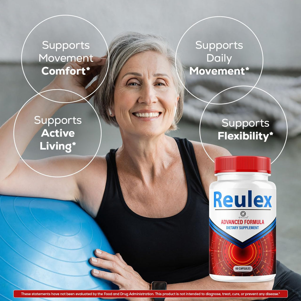Reulex Capsules - Reulex Capsulas Advanced Formula Premium All Natural Pills, Daily Support Maximum Strength for Overall Health & Wellness Pastillas Reviews, 60 Capsules for 1 Month