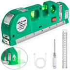 Level Tool Laser Level Leveler tool Cross Line Vertical and Horizontal Line with USB Rechargeable for Picture Hanging cabinets Tile Walls by AikTryee.