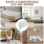 Homemate Queen Size（60"x10"x6"） Bed Wedge Pillow Stopper - Bed Gap Filler(0-8") - Headboard Pillow - Triangle Bloster Pillow Wedge - White