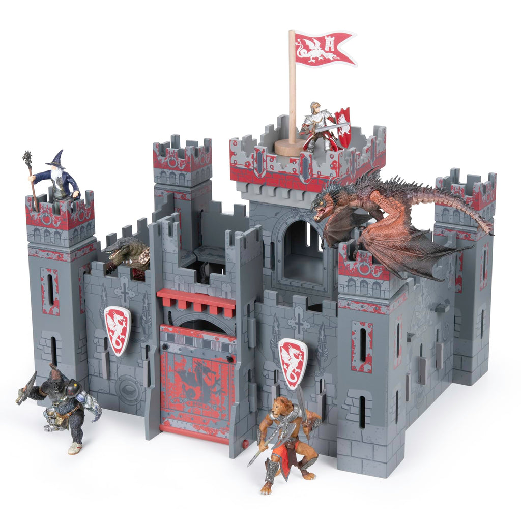 Papo - Medieval & Fantasy - Fantasy Castle - 60053 - Wooden playset for Figurines - Collectible - for Children - Suitable for Boys and Girls - from 3 Years Old