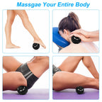 Uppye Vibrating Ball Massager, 4-Speed High-Intensity Fitness Lacrosse Ball, Mobility Ball for Workout Recovery, Deep Tissue Massager for Pain Relief and Trigger Point Treatment (Black)