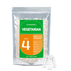 wananfu Size 4 Empty Capsules Vegetarian (1000 Count), Clear Fillable Veggie Pill Capsules Size 4 for Making Your Own Supplements