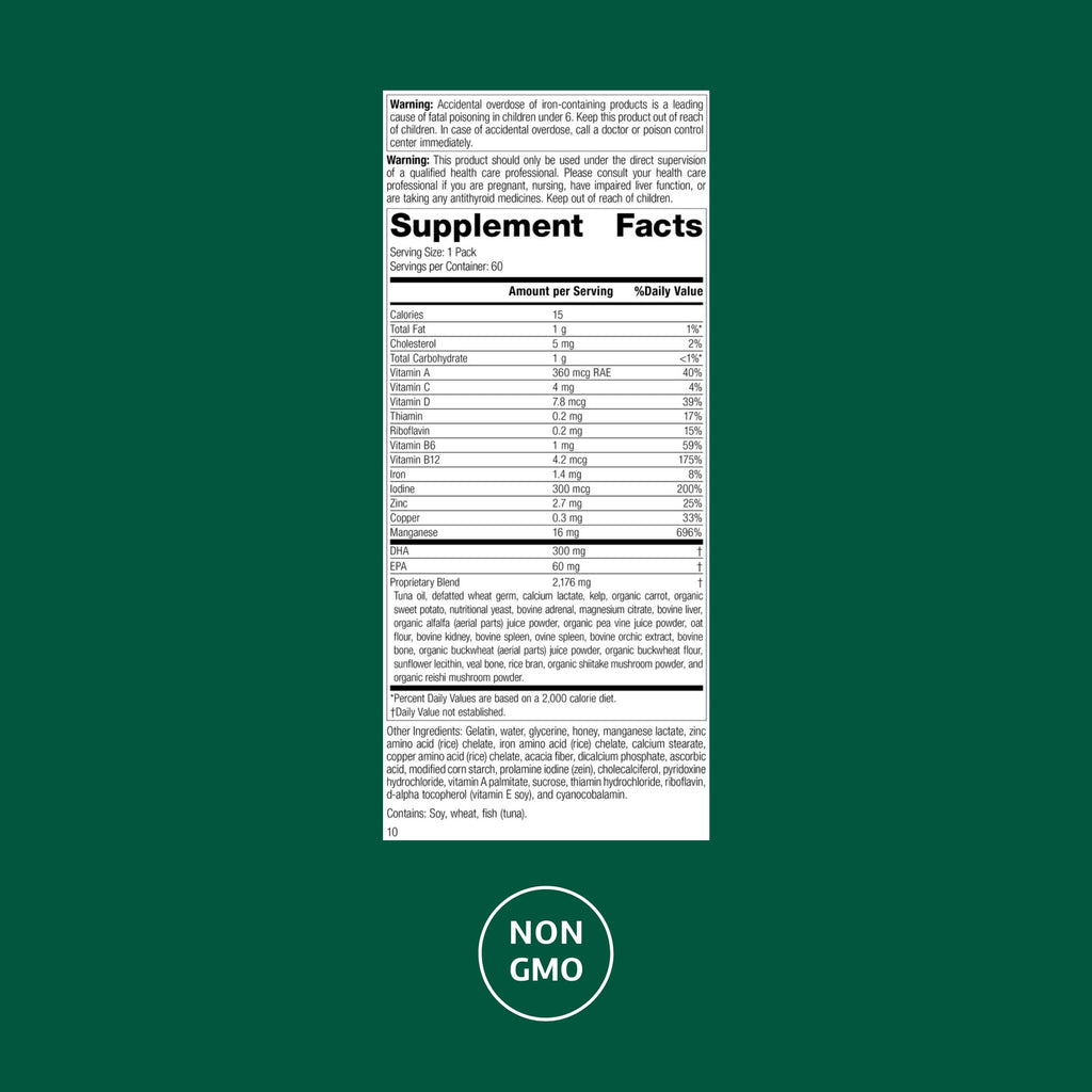 Standard Process General Health Pack - Daily Multivitamin & Mineral Supplement - Supports Foundational Health & Immune Function - 60 Packs