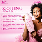 FAIR & WHITE So White Refreshing Brightening Body Wash - 1000ml / 33.8 fl oz - Daily Moisturizing Skin Shower Gel, with Pomegranate & Melon Extracts