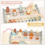 Joyreal Wooden Montessori Toys for 1 Year Old Hammering Pounding Toys