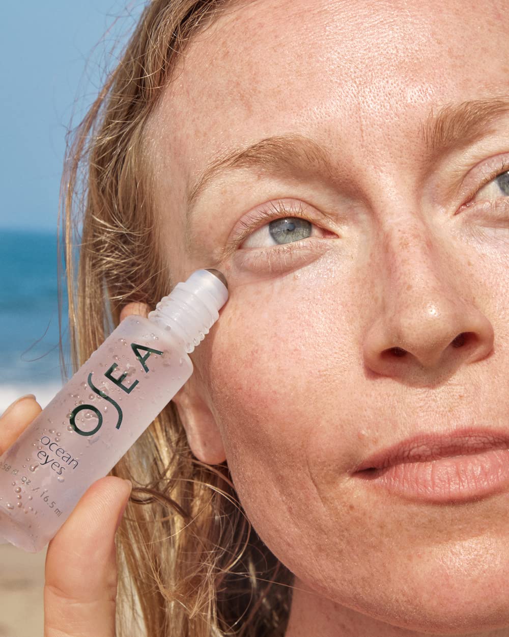 OSEA Ocean Eyes® Age-Defying Eye Serum - For Dark Circles, Puffiness - Cooling Roller Ball Applicator - Hyaluronic Acid, Peptides - Clean Skincare - Vegan & Cruelty-Free Anti-Aging Under Eye Treatment
