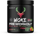 Bucked Up - Woke - HIGH STIM Pre Workout - Best Tasting - Focus Nootropic, Pump, Strength and Growth, 30 Servings (Strawberry Kiwi)