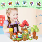 AIDYVOI Magnetic Blocks Building Toys Set, Magnetic Building Blocks Kit Magnet Cubes for Boys Girls Ages 3-8, STEM Sensory Construction Toys for Kids Birthday Christmas