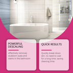 Gefanly Bathroom Cleaner, Gefanly Powerful Pink Bathroom Cleaner Spray, Heavy Duty All Purpose Bathrooms Descaler Foam Cleaners, Gentle Formula, for Tub Floor Tile,Showers,Bathtubs, Glass Surfaces