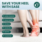Plantar Fasciitis Gel Heel Protectors - (2 Pairs) Welnove Heel Cups for Women Men Heels Spur Pain Relief - Heel Inserts Pads for Achilles Tendonitis Dry Cracked Heel Support Cushion (Size L)