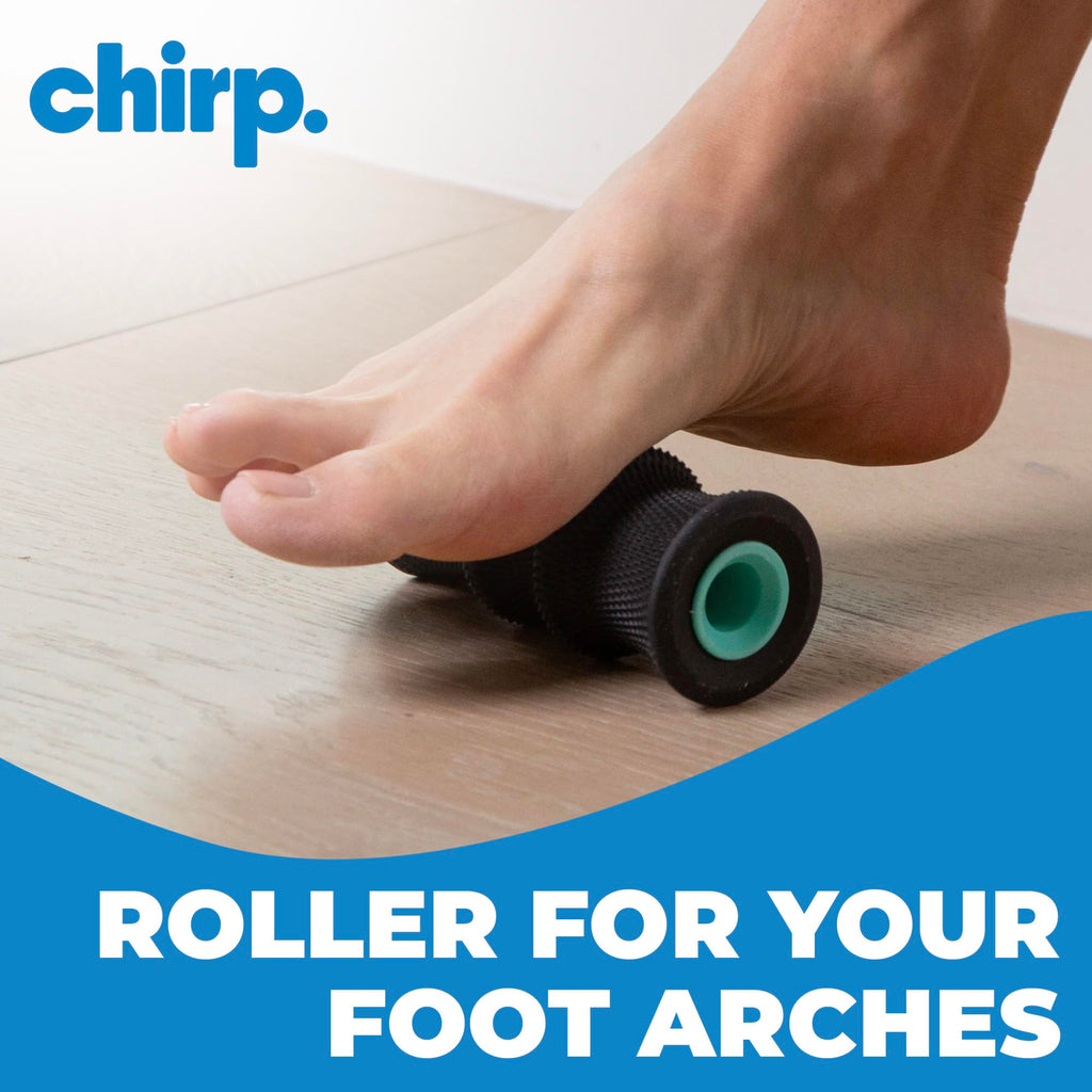 Chirp Wheel Foam Roller ��� Targeted Back & Neck Relief, Lumbar Spine Stretcher, Spinal Decompression Back Stretcher, Massage Roller with Density Foam for Physical Therapy, Supports 500lbs, 2-Inch Mint