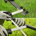 SHARPAL 121N Dual-Grit Diamond Sharpening Stone File Garden Tool Knife Sharpener Coarse 325 / Extra Fine 1200 Grit for Lawn Mower Blade, Axe, Hatchet, Hedge Shears, Chisels, Drills Gifts for Men