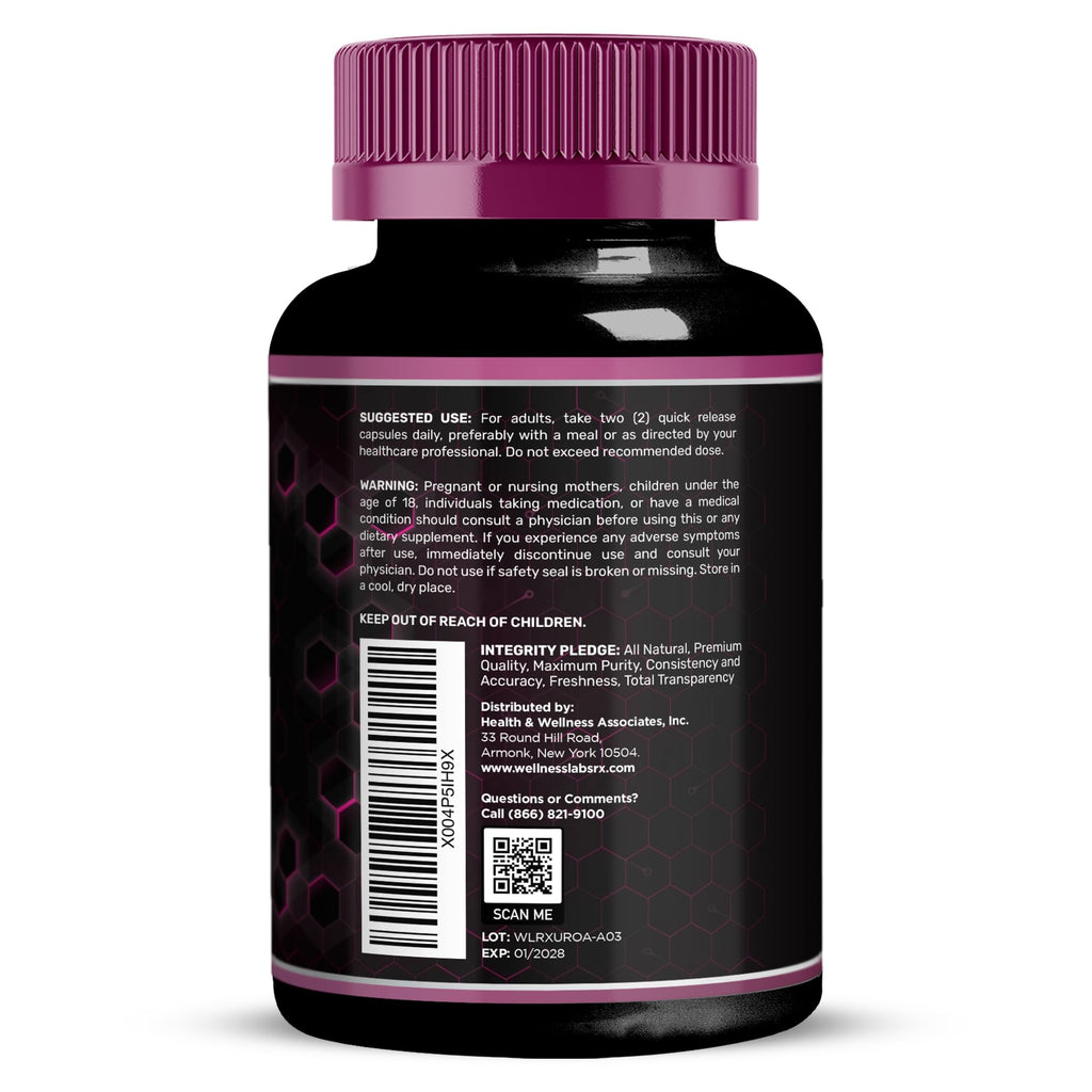 Liposomal Urolithin A Supplement Capsules 1,000mg - Urolithin A+ Supplement for Cellular Renewal & Mitochondrial Support, Ultra-Strength Muscle Health - Third-Party Tested 120 Capsules - Made in USA