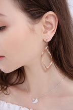 20 Paris Assorted Dangle Earrings Set for Women, Fashion-Celtic Gold Bar Earrings for Teens Girls Cute Filigree Earrings