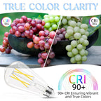 GvvooHome Edison Bulbs E26 LED Bulb 60 watt Equivalent 4000K Daylight White